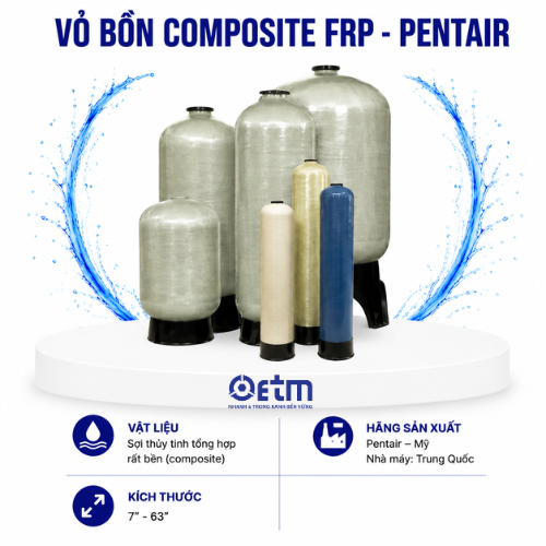 Vỏ bồn composite FRP - Pentair